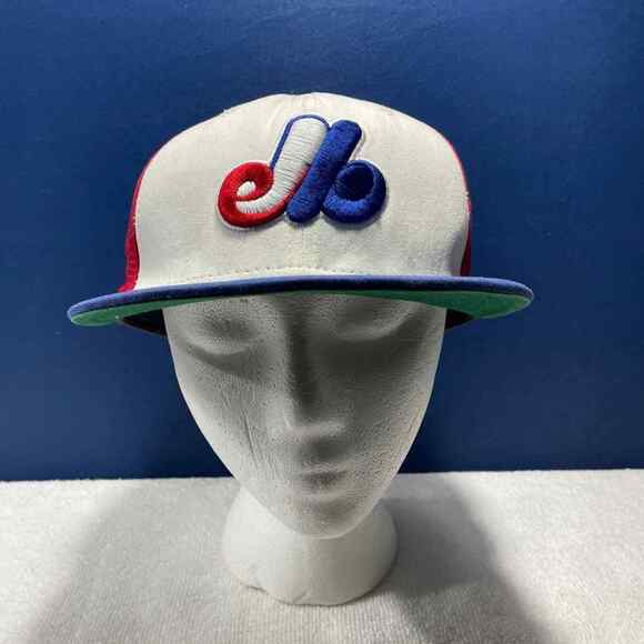 Vintage New Era Montreal Expos Two Tone Snap back Hat - Picture 1 of 10